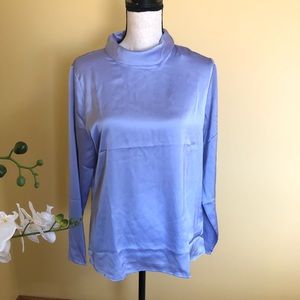 New Banana Republic Long Sleeves Purple Top sz M
